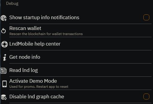 Blixt Debug Options