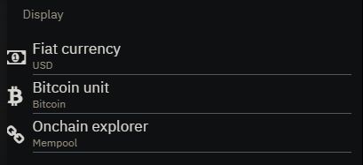 Blixt Display Options